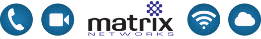 Matrix Networks Icon Set - voice, video, wi-fi, cloud