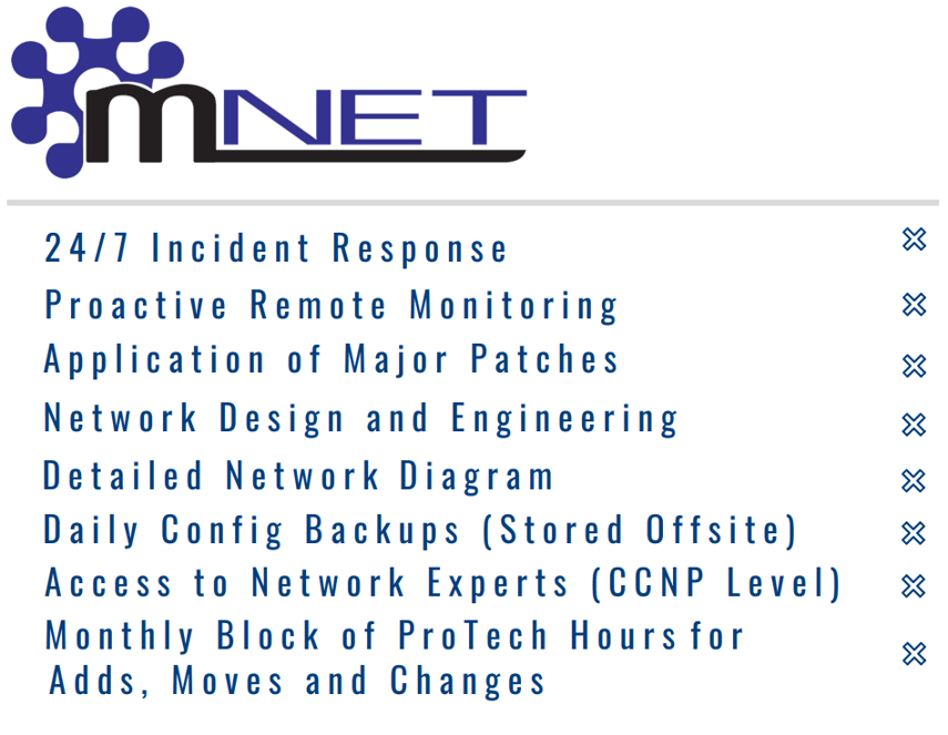 mNET features